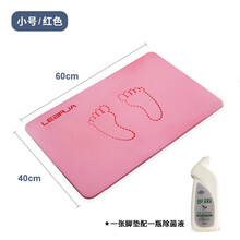 丽尔家杀菌地垫进门办公室入户门清洁消毒地垫吸水防滑入门脚垫子除尘垫 小号-红色