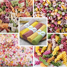 吉田久森果蔬螺丝面儿童手工营养面条宝宝意大利面无添加350g罐装果蔬卡通面条宝宝面片主食儿童营养趣味 蝴蝶面216g+面片218g+卡通面片2