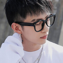 Bosibao 新款大黑框眼镜男潮大脸显瘦显小可配有度数镜片光学眼睛近成品近视女 【防辐射】双眼100 1.90(薄)