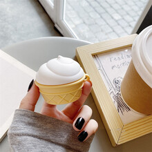 影元素 适用倍思Encok TWS WM01耳机套wm01倍思无线蓝牙耳机保护套硅胶软壳立体可爱男女 倍思WM01保护套【冰淇淋】