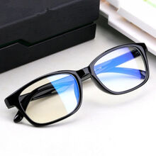 Bosibao 防蓝光近视眼镜男护目手机电脑护目眼镜女商务男无度数防辐射眼镜 6258上黑下透框 升级加强版 近视100度