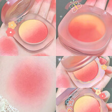 超细粒显色】三色渐变腮红脏脏茶粉色秋冬季暖色腮红细腻不易飞粉自然裸妆 02#杨枝甘露冰冰茶