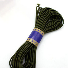 车饰界 10m细橡皮筋2.5毫米弹力绳（暗绿色）（企业定制款，请咨询购买）