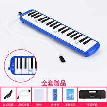 追梦人口风琴进口音簧37键学生课堂儿童安全树脂口风琴专业演奏级 追梦人37键蓝色+【学习赠品】