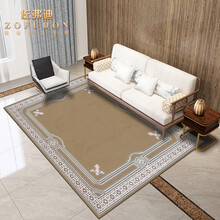 佐弗迪 新西兰羊毛手工地毯客厅北欧轻奢沙发毯茶几垫房间卧室床边毯可定制 咖色 1.6米x2.3米适合2座沙发或1.5米宽的床尾