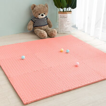 泡沫地垫拼接家用儿童爬爬垫卧室榻榻米加厚爬行垫海绵地板垫子 60*60*2.0cm十字纹【6片】 30*30*1.0cm十字纹【10片】