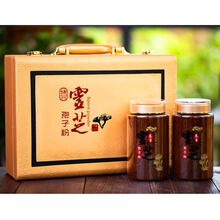 长白山有机灵芝孢子粉头道粉高破壳率原产地基地直供价礼盒装 (2瓶500g)礼盒装