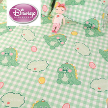 迪士尼ins风婴儿童卡通100全棉床单单件纯棉被单1.5m双人1.8米可爱裸睡 小绿怪 婴儿/幼儿园床单：90x150cm