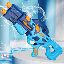 奥智嘉 超大号儿童玩具水枪双头喷射高压抽拉式水枪户外戏水沙滩玩具 男孩女孩玩具礼物 60.5cm