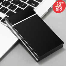 尤克达帝  自动烟盒弹跳滑盖烟盒自动弹烟烟盒自动弹盖烟盒男女士个性创意轻薄20只装全自动细烟烟盒 自动弹盖-细烟20支装烟盒*幻影黑*拆烟款