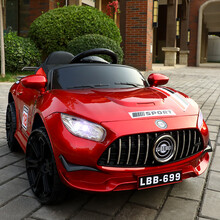 儿童电动车婴儿四轮带遥控汽车可坐小孩童车男女宝宝玩具车可坐人儿童礼物 烤漆豪华版红色双驱+摇摆+早教+遥控+皮座
