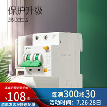 公牛大功率空气开关带漏电保护80A100A/1PNC/2/3/4PC断路器家用总闸总开关开关插座面板 80A-2PC