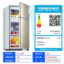 【全国联保】志高冰箱精美I的家用小型租房宿舍迷你办公室二人用省电节能中型电冰箱优聪（YOUCONG） 双门/118/拉丝金/节能款