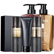 洁芙泉富勒烯男士护肤套装控油去黑头抗痘洗面奶 补水保湿面霜爽肤水 细致毛孔精华乳液洁面乳男化妆品套盒 5件套（护肤套装+洗发水+沐浴露）##u79