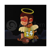 墨斗鱼艺术陈建周版画我们的天使限量99版原创潮流艺术家手工装裱收藏餐厅挂画