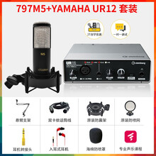 797audio 北京797AUDIO M5大震膜电容麦克风录音CV直播K歌翻唱人声话筒吉他弹唱 797 M5+雅马哈UR12