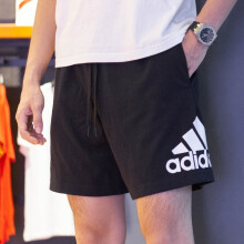 阿迪达斯 （adidas）男裤2025春季新款运动裤跑步训练训练透气五分裤休闲短裤 H35940/快干  S