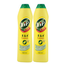 多面手特强去污液洁尔亮清洁乳不锈钢浴室瓷砖地板洗手间台面多用途清洁剂 黄色柠檬香型2瓶装