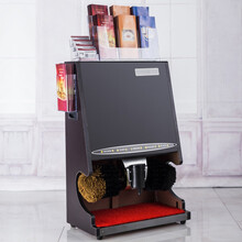 檫鞋机擦鞋机刷鞋机擦鞋器刷鞋器擦皮鞋机器全自动感应酒店宾馆大堂电动 墨申 雅致黑-磨砂(大堂展示板一)