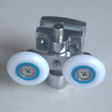 浴室门滑轮 老式弧扇形沐浴房玻璃移门滚轮卫生间淋浴房隔断配件 下滑轮1个/25MM