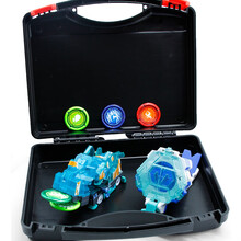 奥迪双钻爆裂飞车4暴力飞车3变形玩具男孩 收割+发射手环+装备箱