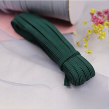 车达人 彩色松紧带袖领口扁橡皮筋进口弹力绳牛筋绳宽6mm 长10米（墨绿色）（企业客户采购，个人账户勿拍）