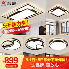 志高（CHIGO）LED吸顶灯后现代简约客厅灯创意个性餐厅卧室灯饰全屋组合北欧灯具套餐 【三室两厅A特惠】大客厅遥控调光套装