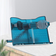 琴谱架 乐谱架 曲谱架桌面谱架便携式台式家用折叠吉他古琴三角钢琴 【猫咪款】磨砂蓝