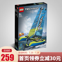 乐高(LEGO)机械组科技TECHNIC系列  拼装积木儿童玩具新款 漂浮双体船42105