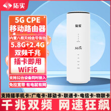拓实5G路由器千兆WIFI6信号放大器移动无线家用路由器穿墙王SIM插卡CPE全网通工业级千M路由器 国内专用-旗舰版（5G双频+WIFI6） 设备+无套餐（自己有卡）