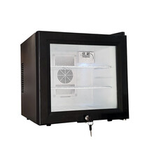 优聪学校幼儿园食品留样柜展示柜小型保鲜冷藏箱酒店客房冰箱带单双锁单冷保鲜 优聪20L黑色带锁3层