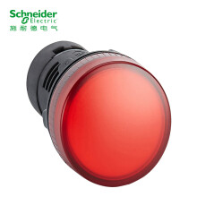 施耐德LED指示灯 XB2 LED型 红色 安装直径22mm 220VAC XB2BVM4LC 指示灯