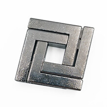 鲁班锁蛇口逃生儿童玩具成人烧脑解闷马蹄扣魔锁全套装 四方锁(4级)