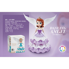 冰雪奇缘电动跳舞公主万向旋转炫酷灯光音乐翅膀爱莎公主女孩玩具 苏菲亚公主