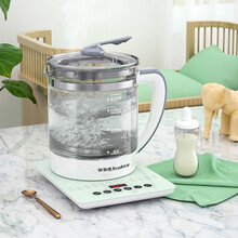 荣事达养生壶家用玻璃电煮茶壶全自动加厚煮茶器多功能养身烧水壶 旋钮款不粘锅【送蒸蛋架+滤网】