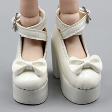 BJD 60厘米叶子罗丽仙子娃娃高跟鞋大巴芘娃娃长靴运动帆布鞋皮鞋 7.8高