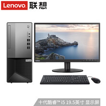 联想(Lenovo)扬天M6600t 2021十代英特尔酷睿i5六核家用网课商务办公台式机电脑整机 19.5英寸高清屏 定制i5-10400 8G 1T+256G双硬盘