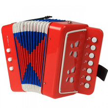 送视频教程音乐儿童手风琴乐器亲子儿童 火焰红