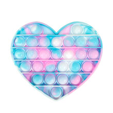 30CM大号彩虹款灭鼠先锋迷彩桌面智力玩具科教玩具数学桌游思维棋 心形 蓝粉 小号