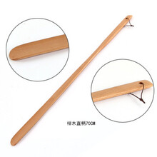 拔鞋器 实木质鞋拔子超长 长柄鞋拔穿鞋器鞋把子鞋抽懒人穿鞋提鞋器 榉木直柄鞋拔70cm
