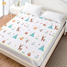 童葵（tongkui）婴儿隔尿垫 大号可洗防水床单超大透气宝宝儿童防尿床垫床笠四季通用 蓝色小鹿180*200cm