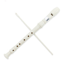 竖笛6孔8孔高音德式儿童学生初学课堂入门乐器教学练习竖笛ONEVAN 6孔奶白色