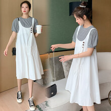 凯琳卡洛儿 孕妇装套装夏季夏款孕妇套装孕妇两件套外出外穿宽松大码孕妈装 图片色 M