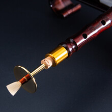 印度小叶紫檀唢呐乐器全套演奏纯铜中号索呐喇叭 紫檀C+3个哨+哨盒+硅油