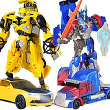 麦肯齐 变形玩具男孩汽车人合金机器人合体手办模型生日六一儿童节礼物 擎天战士+黄蜂战士