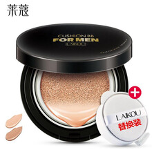 莱蔻（LAIKOU 男士气垫bb霜30g 遮瑕气垫cc霜粉底裸妆隔离护肤品化妆学生男生自然色小麦色 自然色