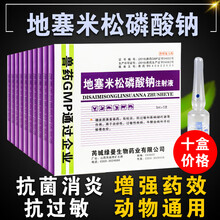兽药兽用地塞米松磷酸钠注射液猪牛羊宠物狗犬猫兔地米针剂抗过敏 10盒