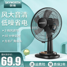 创维（SKYWORTH)家用节能定时台立式电风扇5叶大风量小台扇学生宿舍办公室低噪台地两用落地扇 12寸塑叶（3米延长线）
