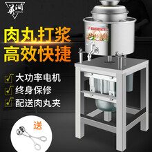 英润 肉丸机 肉浆机鱼丸机扁肉打肉机器肉丸机打浆机打桨机绞肉机肉泥鱼丸机碎肉机搅拌机商用 简装全钢款【20型 1.5KW】铝芯电机