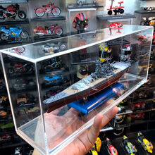 1::1000大和号战列舰军舰合金船体静态成品模型二战舰船男孩军事摆件礼物 【顺丰】 武藏号+透明专属展示盒